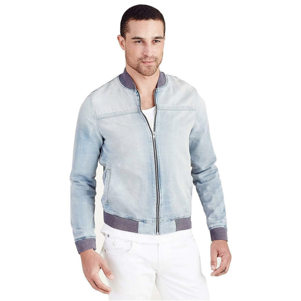 True Religion Men's Denim Track Jacket